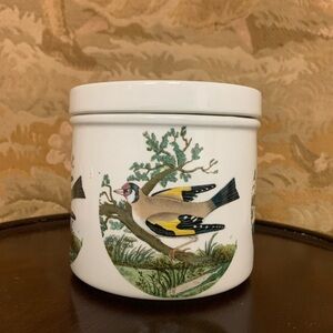 Portmeirion Birds of Britain Cirl Bunting Lidded Round Storage Canister